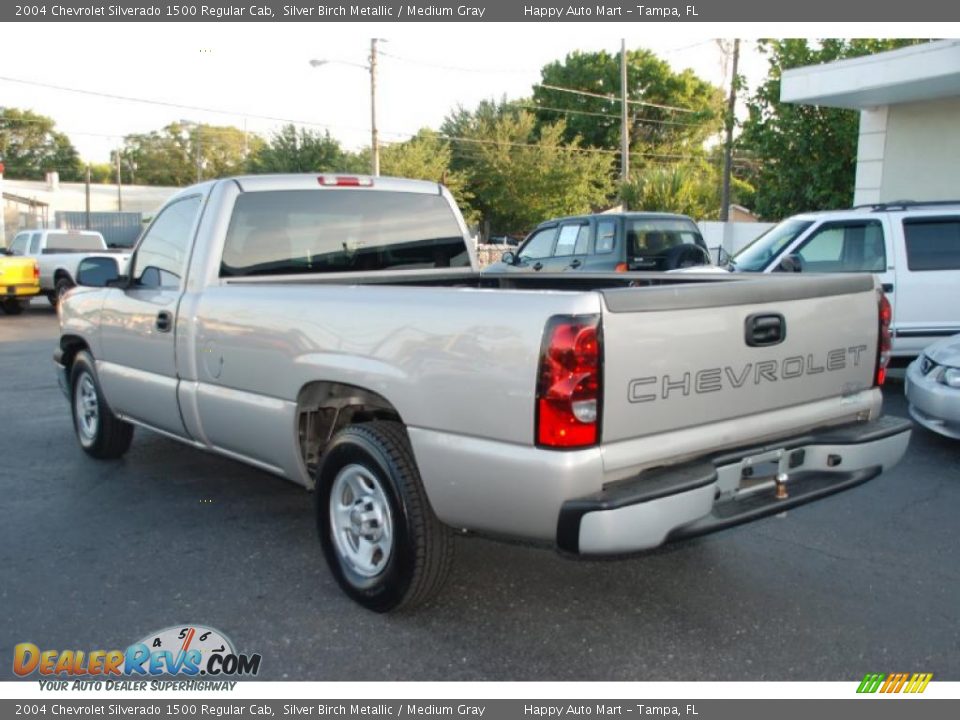 2004 Chevrolet Silverado 1500 Regular Cab Silver Birch Metallic / Medium Gray Photo #14