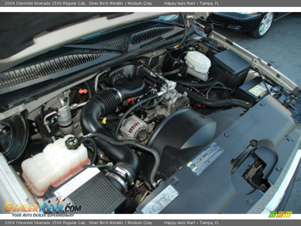 2004 Chevrolet Silverado 1500 Regular Cab Silver Birch Metallic / Medium Gray Photo #21