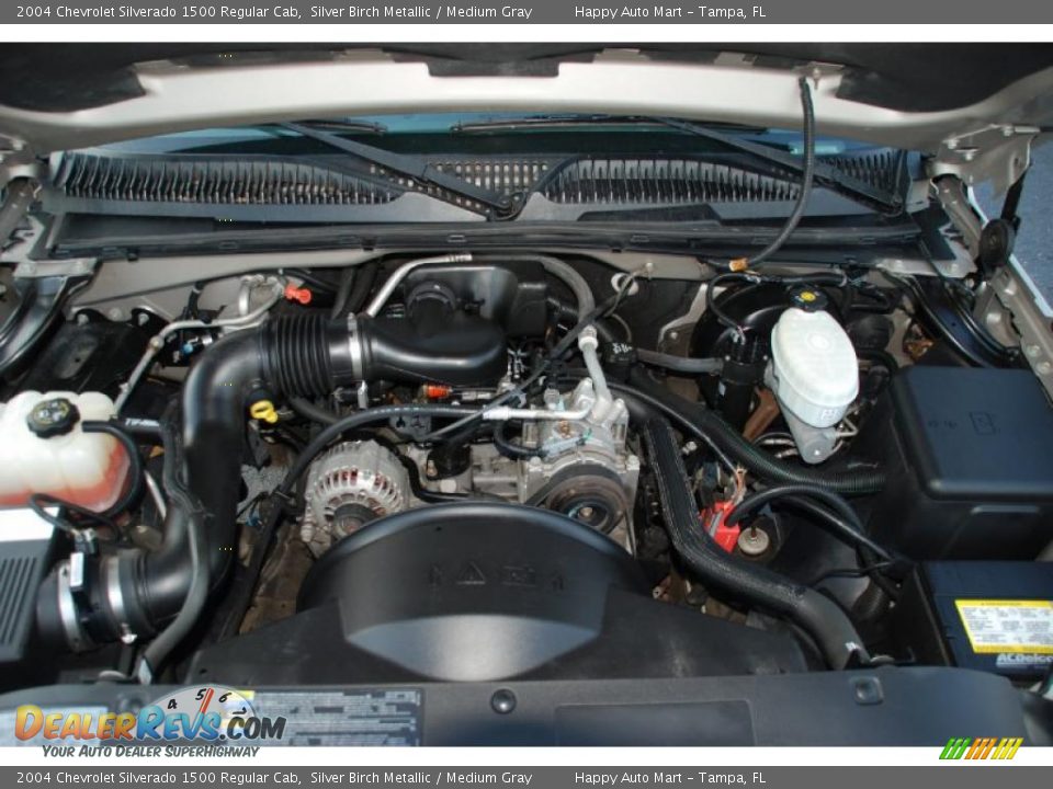 2004 Chevrolet Silverado 1500 Regular Cab Silver Birch Metallic / Medium Gray Photo #22