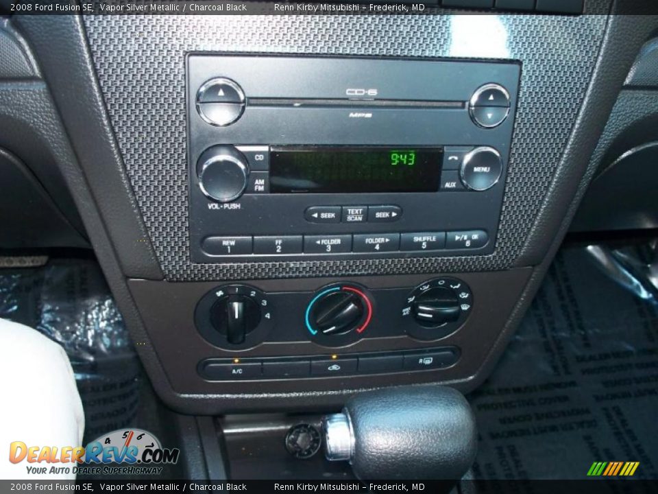 2008 Ford Fusion SE Vapor Silver Metallic / Charcoal Black Photo #12