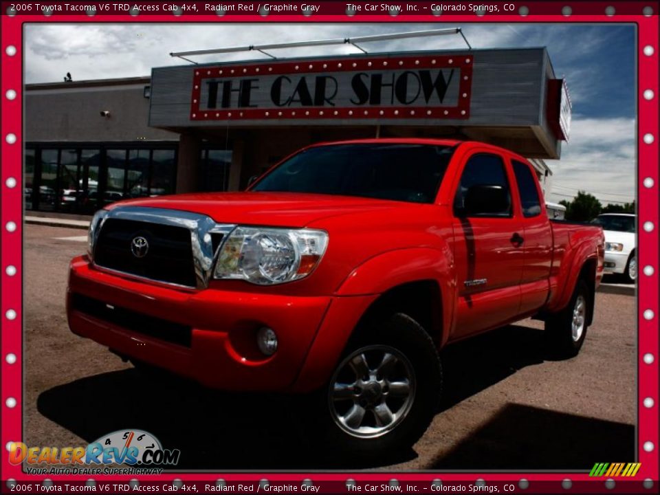 2006 Toyota Tacoma V6 TRD Access Cab 4x4 Radiant Red / Graphite Gray Photo #1