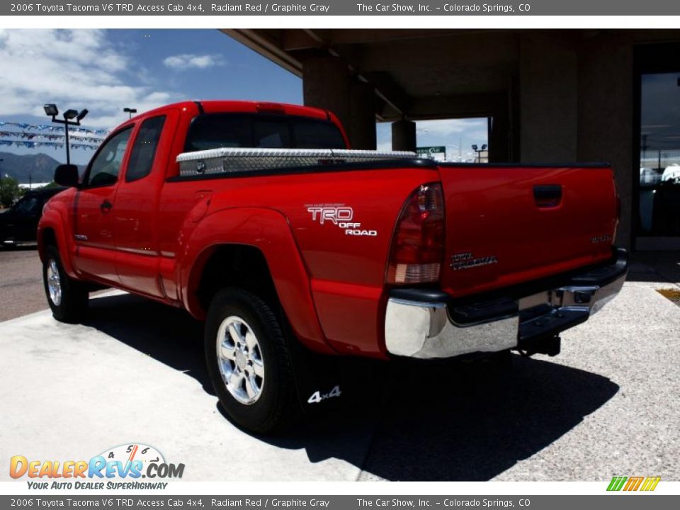 2006 Toyota Tacoma V6 TRD Access Cab 4x4 Radiant Red / Graphite Gray Photo #5
