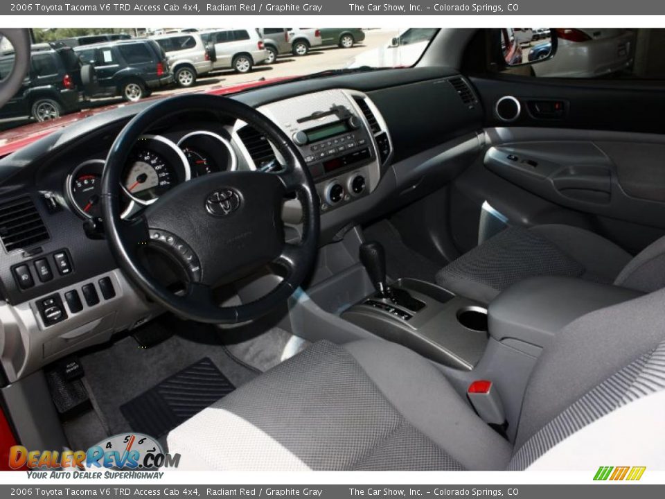 2006 Toyota Tacoma V6 TRD Access Cab 4x4 Radiant Red / Graphite Gray Photo #7