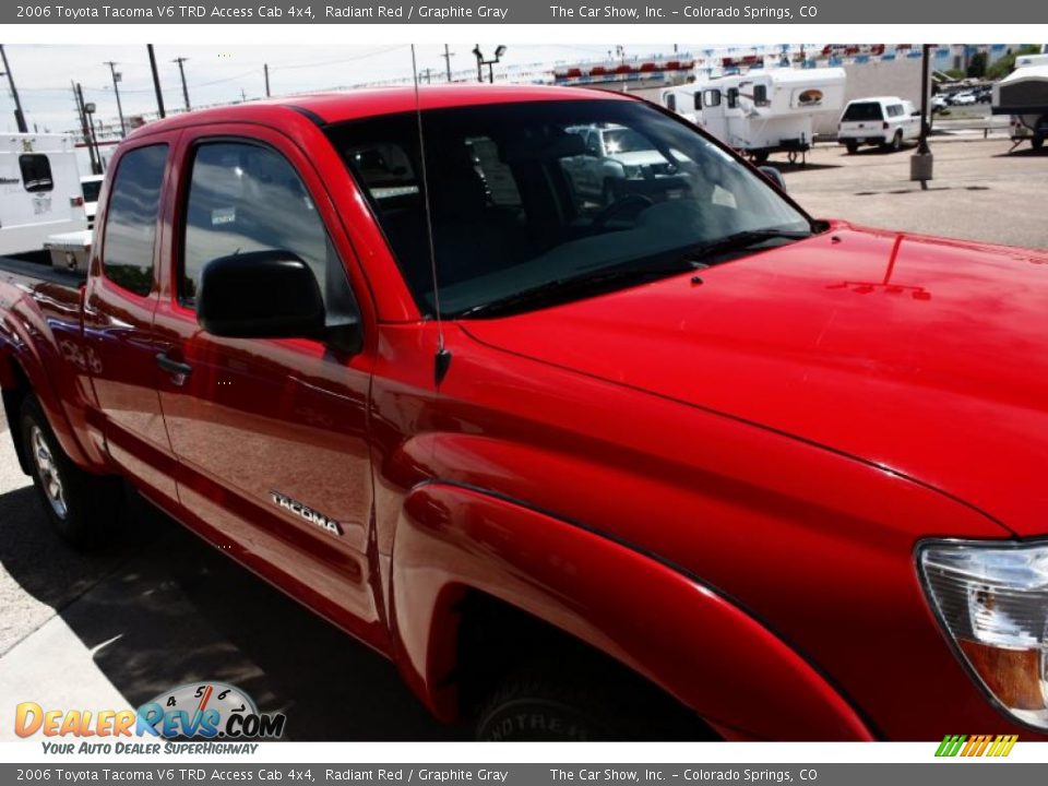 2006 Toyota Tacoma V6 TRD Access Cab 4x4 Radiant Red / Graphite Gray Photo #19
