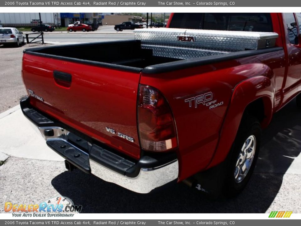 2006 Toyota Tacoma V6 TRD Access Cab 4x4 Radiant Red / Graphite Gray Photo #20