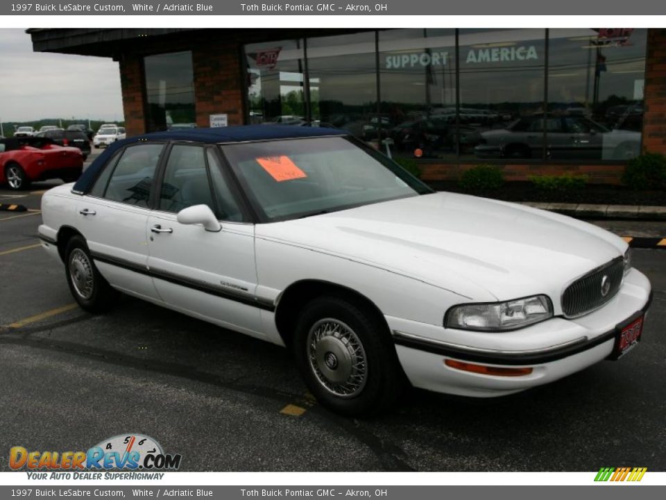 1997 Buick LeSabre Custom White / Adriatic Blue Photo #1
