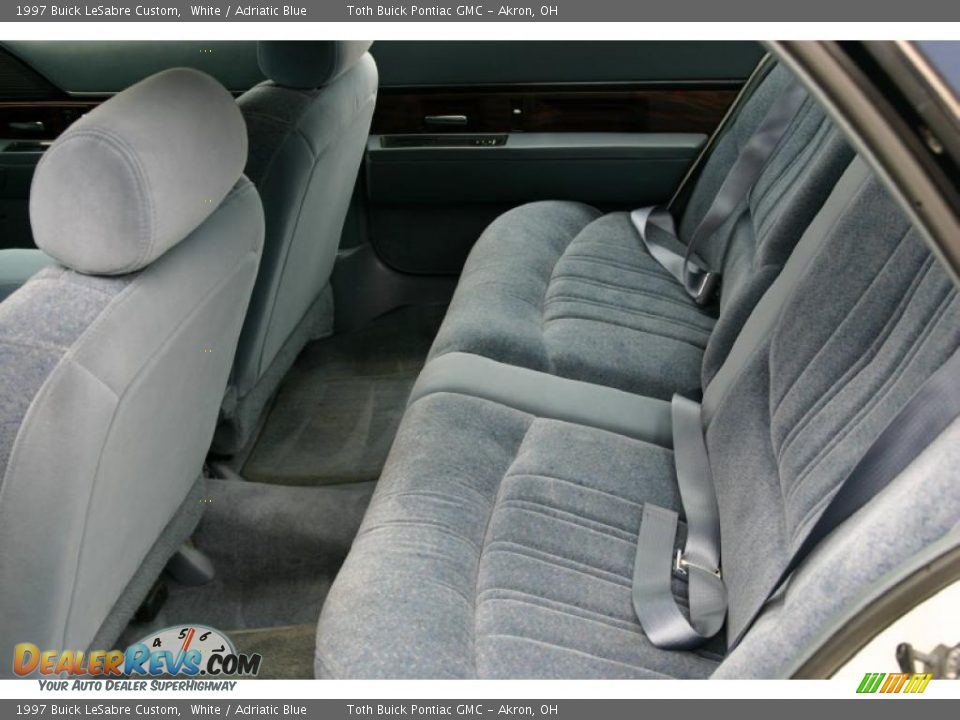 1997 Buick LeSabre Custom White / Adriatic Blue Photo #8