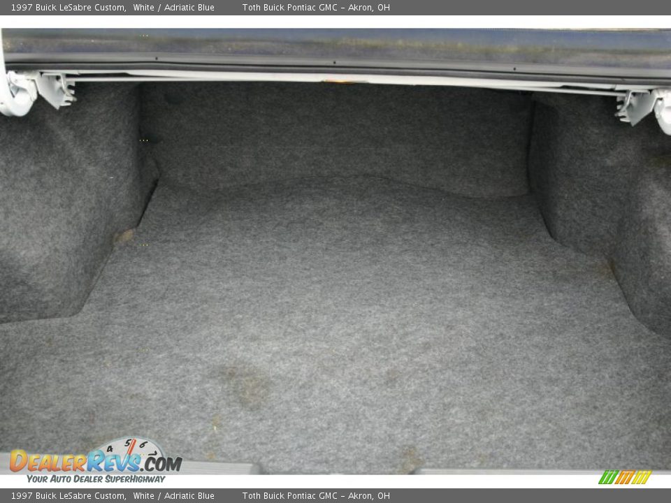 1997 Buick LeSabre Custom White / Adriatic Blue Photo #13