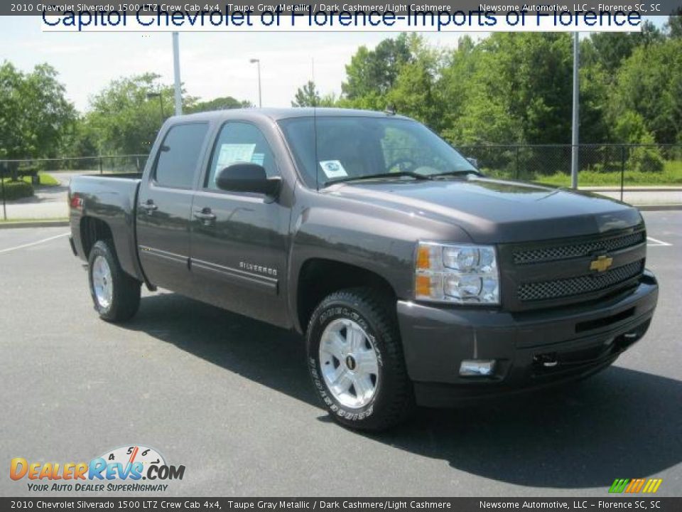 2010 Chevrolet Silverado 1500 LTZ Crew Cab 4x4 Taupe Gray Metallic / Dark Cashmere/Light Cashmere Photo #1