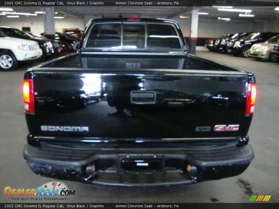 2003 GMC Sonoma SL Regular Cab Onyx Black / Graphite Photo #8
