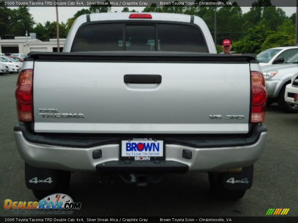 2006 Toyota Tacoma TRD Double Cab 4x4 Silver Streak Mica / Graphite Gray Photo #4