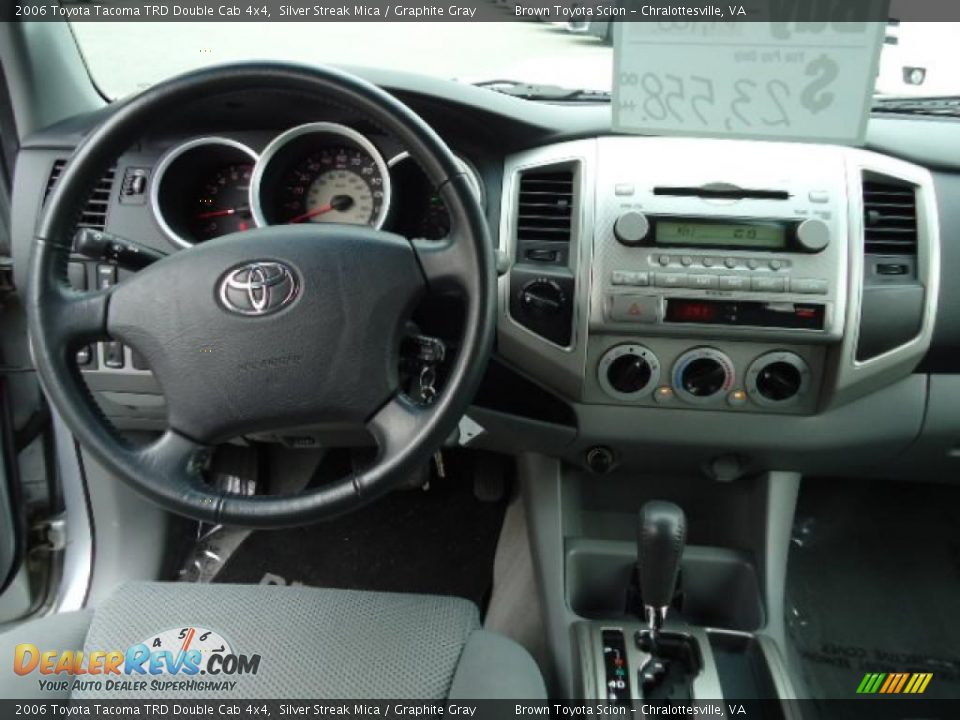 2006 Toyota Tacoma TRD Double Cab 4x4 Silver Streak Mica / Graphite Gray Photo #10