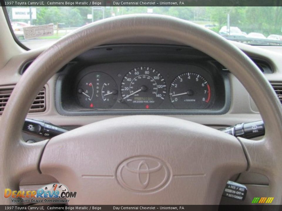 1997 Toyota Camry LE Cashmere Beige Metallic / Beige Photo #12