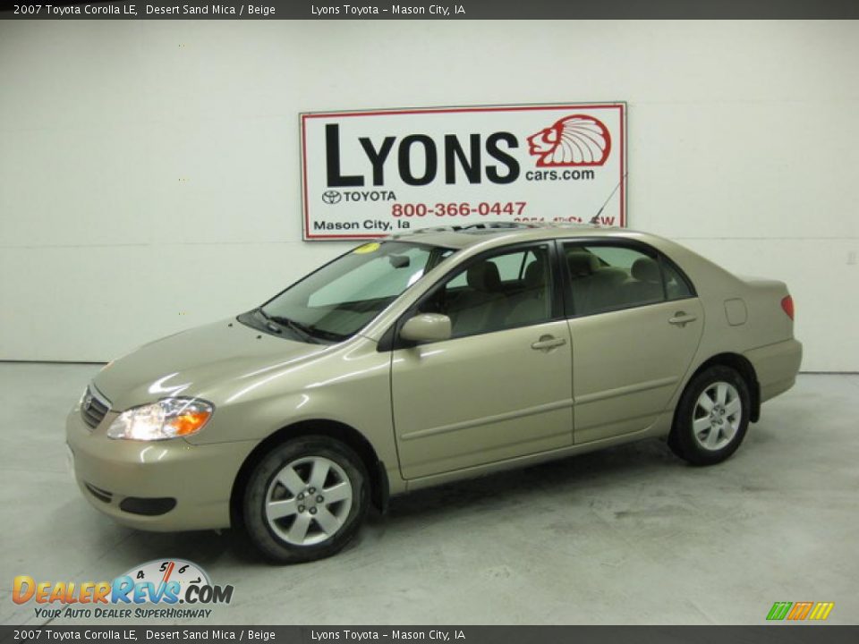 2007 Toyota Corolla LE Desert Sand Mica / Beige Photo #1