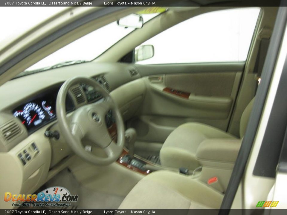 2007 Toyota Corolla LE Desert Sand Mica / Beige Photo #6