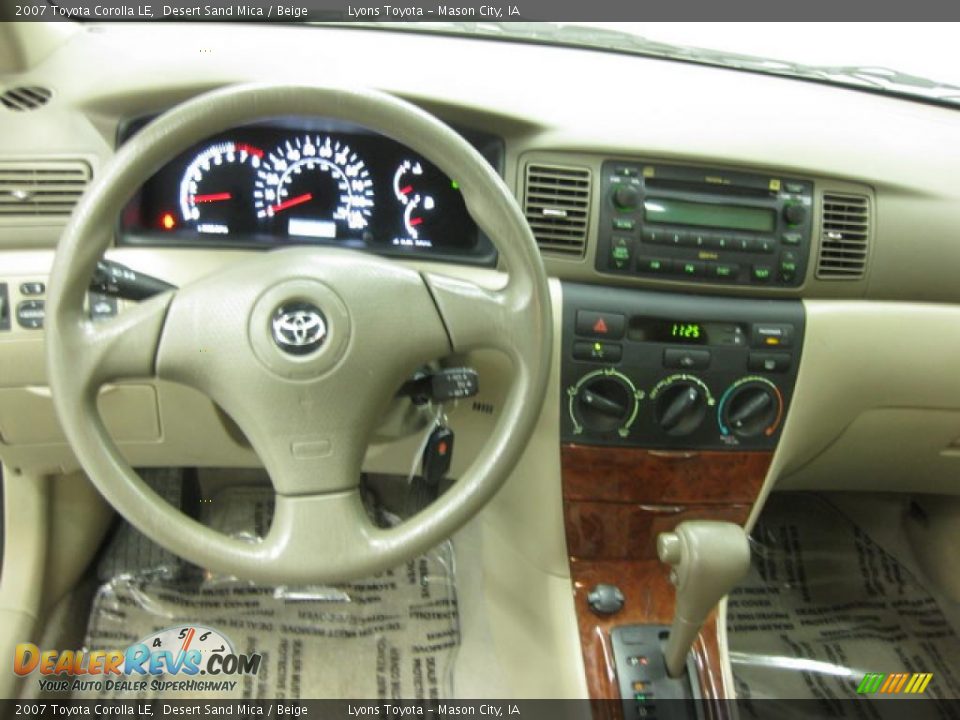 2007 Toyota Corolla LE Desert Sand Mica / Beige Photo #9