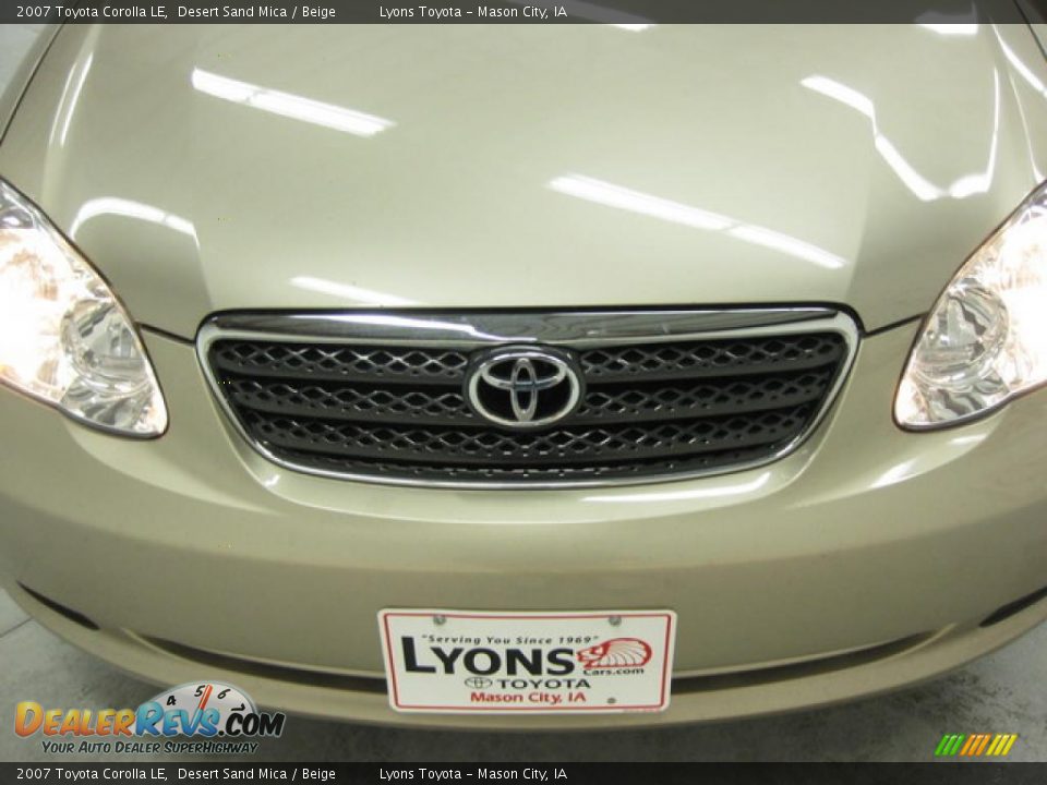 2007 Toyota Corolla LE Desert Sand Mica / Beige Photo #14