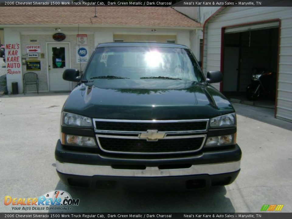 2006 Chevrolet Silverado 1500 Work Truck Regular Cab Dark Green Metallic / Dark Charcoal Photo #1