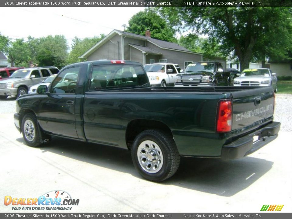 2006 Chevrolet Silverado 1500 Work Truck Regular Cab Dark Green Metallic / Dark Charcoal Photo #4