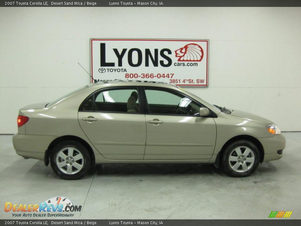 2007 Toyota Corolla LE Desert Sand Mica / Beige Photo #19