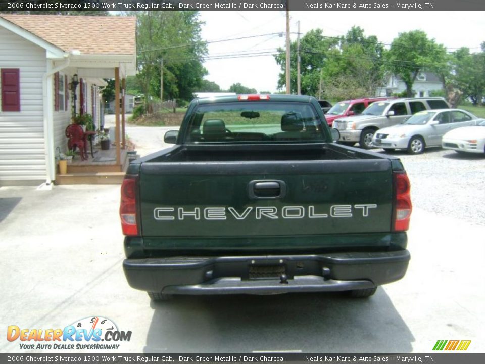 2006 Chevrolet Silverado 1500 Work Truck Regular Cab Dark Green Metallic / Dark Charcoal Photo #5