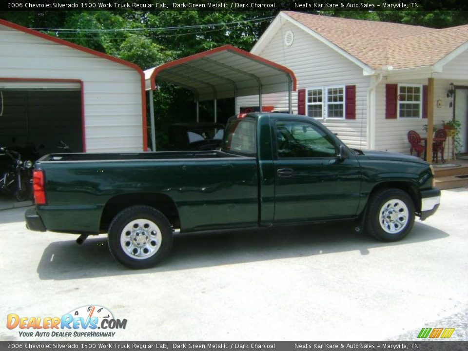 2006 Chevrolet Silverado 1500 Work Truck Regular Cab Dark Green Metallic / Dark Charcoal Photo #7