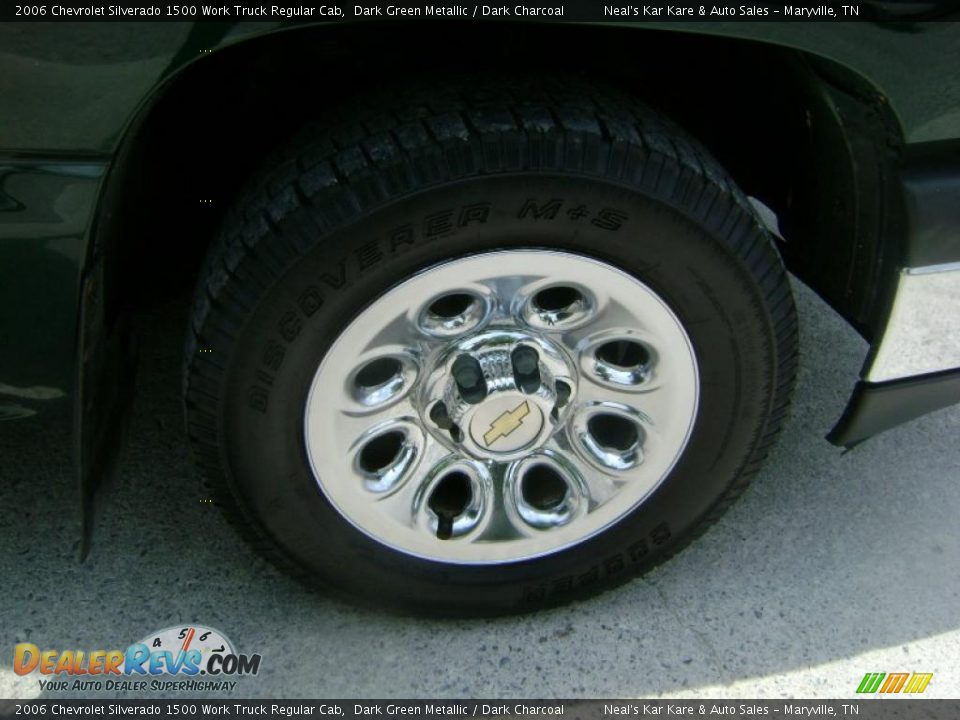 2006 Chevrolet Silverado 1500 Work Truck Regular Cab Dark Green Metallic / Dark Charcoal Photo #9