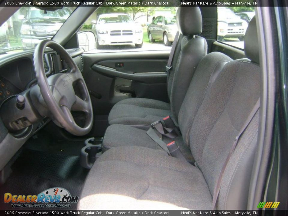 2006 Chevrolet Silverado 1500 Work Truck Regular Cab Dark Green Metallic / Dark Charcoal Photo #12