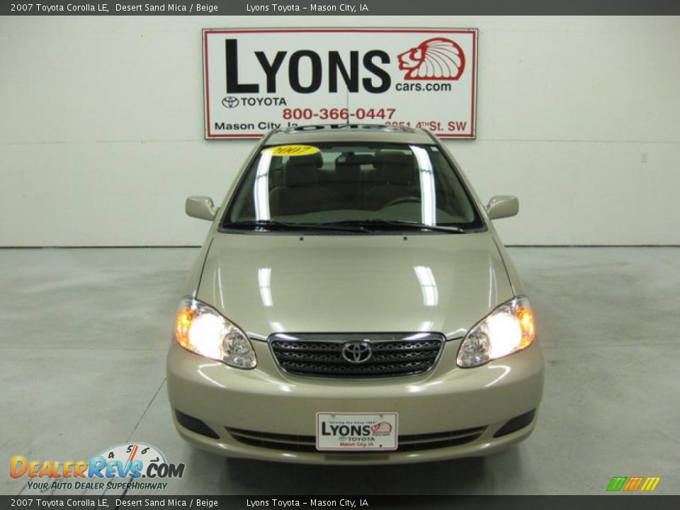 2007 Toyota Corolla LE Desert Sand Mica / Beige Photo #25