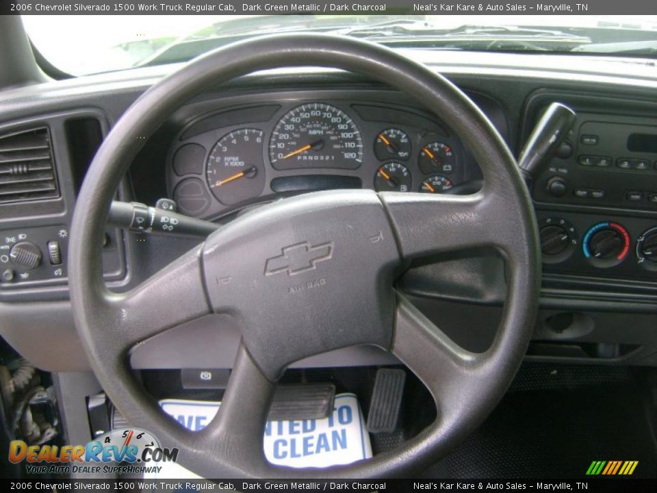 2006 Chevrolet Silverado 1500 Work Truck Regular Cab Dark Green Metallic / Dark Charcoal Photo #13