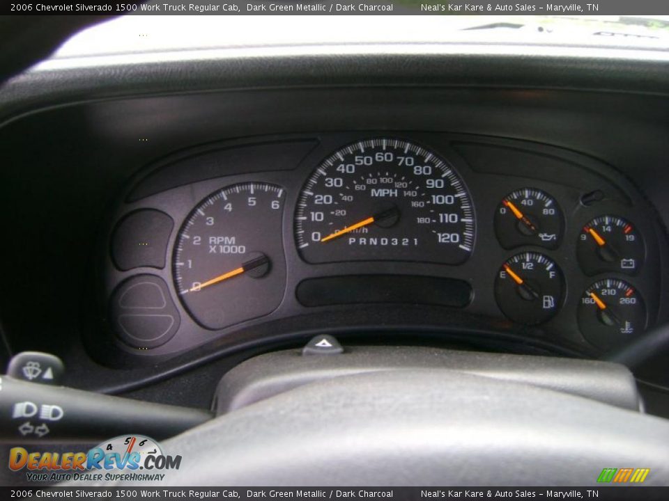2006 Chevrolet Silverado 1500 Work Truck Regular Cab Dark Green Metallic / Dark Charcoal Photo #14