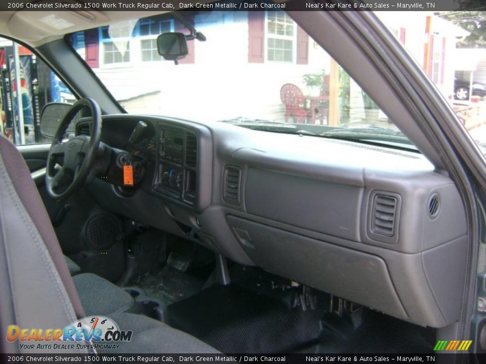 2006 Chevrolet Silverado 1500 Work Truck Regular Cab Dark Green Metallic / Dark Charcoal Photo #17
