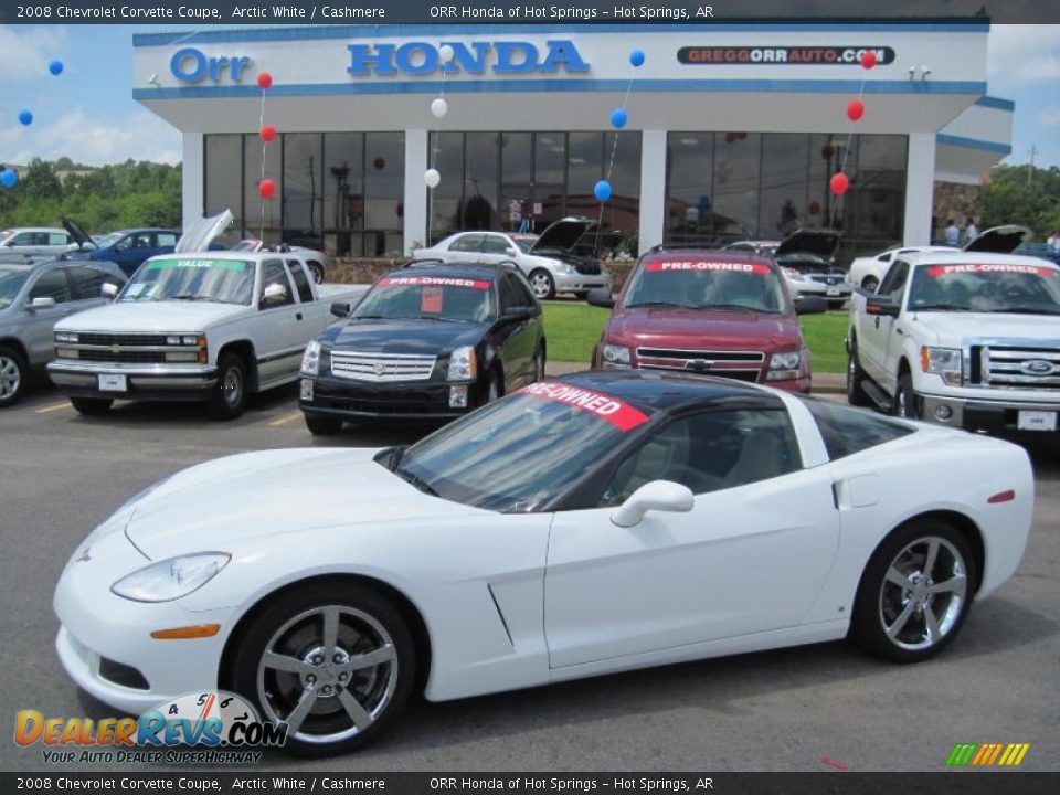 2008 Chevrolet Corvette Coupe Arctic White / Cashmere Photo #1