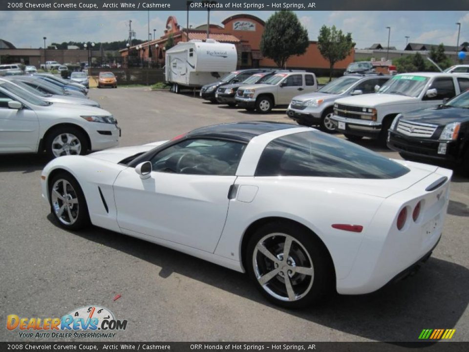 2008 Chevrolet Corvette Coupe Arctic White / Cashmere Photo #3