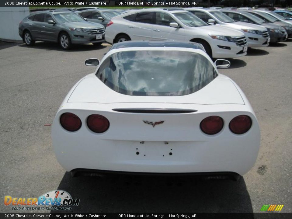 2008 Chevrolet Corvette Coupe Arctic White / Cashmere Photo #4