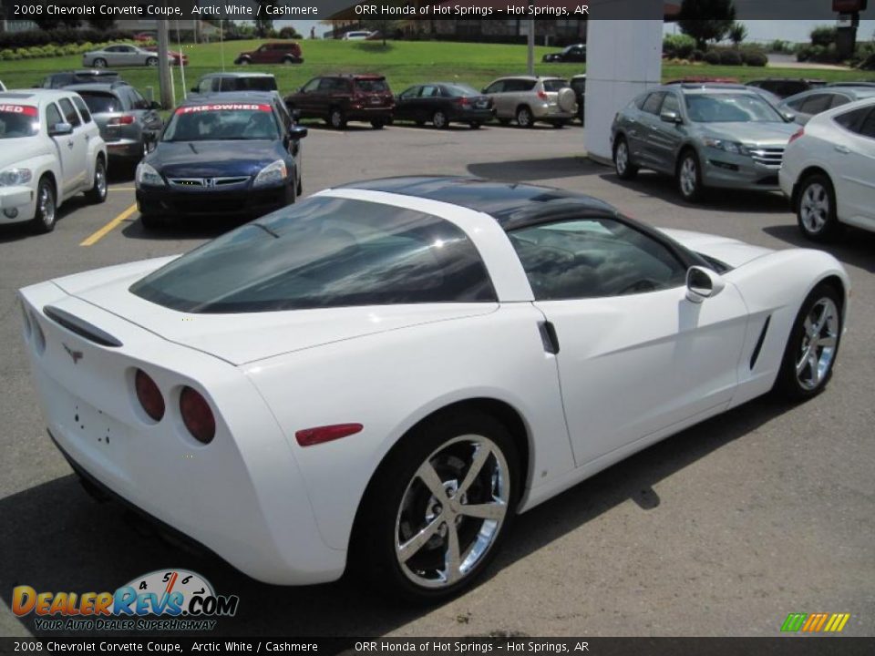 2008 Chevrolet Corvette Coupe Arctic White / Cashmere Photo #5