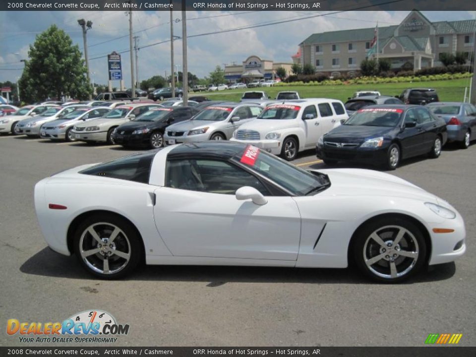 2008 Chevrolet Corvette Coupe Arctic White / Cashmere Photo #6