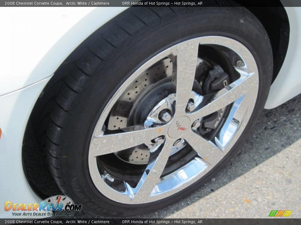 2008 Chevrolet Corvette Coupe Arctic White / Cashmere Photo #9