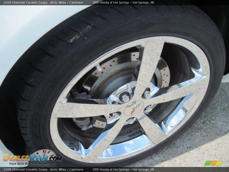 2008 Chevrolet Corvette Coupe Arctic White / Cashmere Photo #10