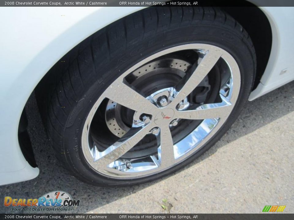 2008 Chevrolet Corvette Coupe Arctic White / Cashmere Photo #11