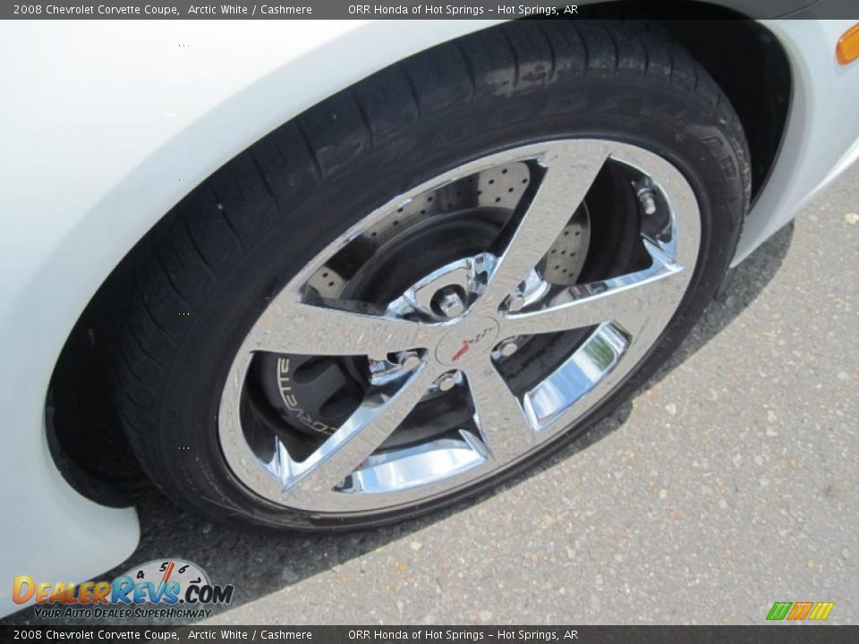 2008 Chevrolet Corvette Coupe Arctic White / Cashmere Photo #12