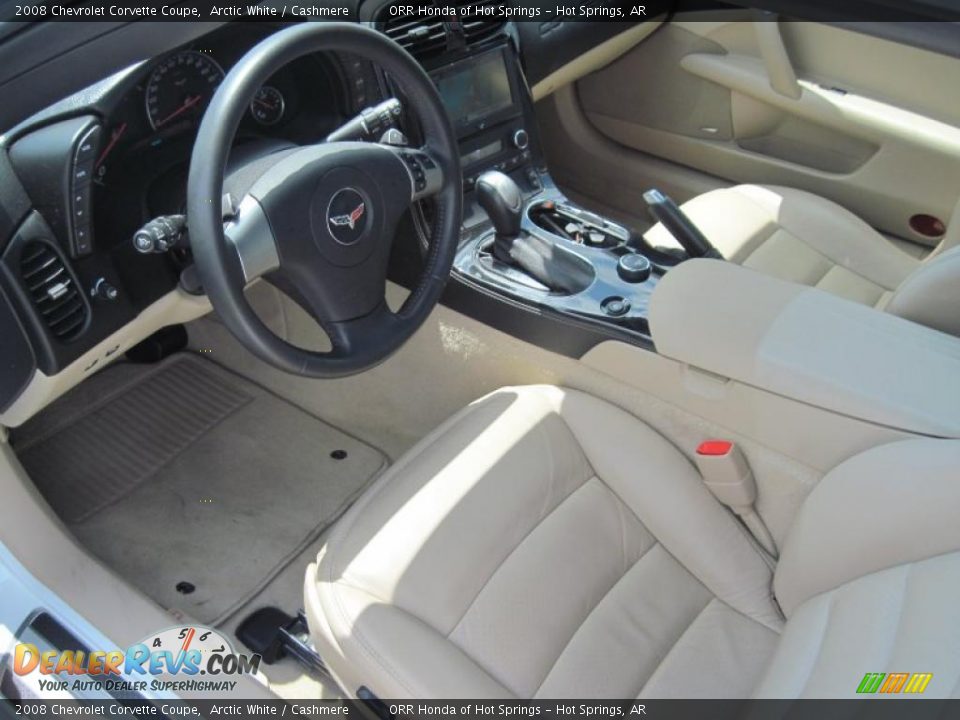 2008 Chevrolet Corvette Coupe Arctic White / Cashmere Photo #13