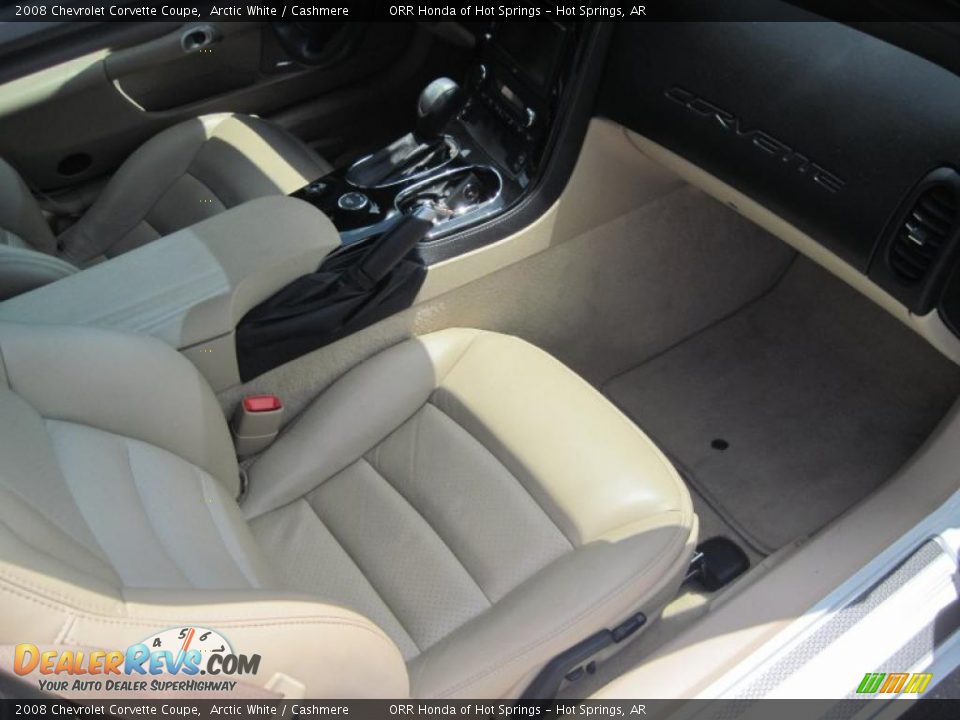 2008 Chevrolet Corvette Coupe Arctic White / Cashmere Photo #14