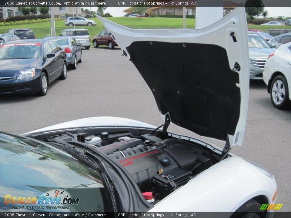 2008 Chevrolet Corvette Coupe Arctic White / Cashmere Photo #20