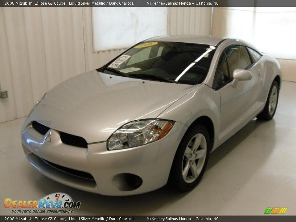 2008 Mitsubishi Eclipse GS Coupe Liquid Silver Metallic / Dark Charcoal Photo #1