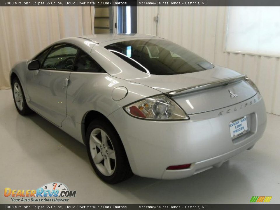 2008 Mitsubishi Eclipse GS Coupe Liquid Silver Metallic / Dark Charcoal Photo #2