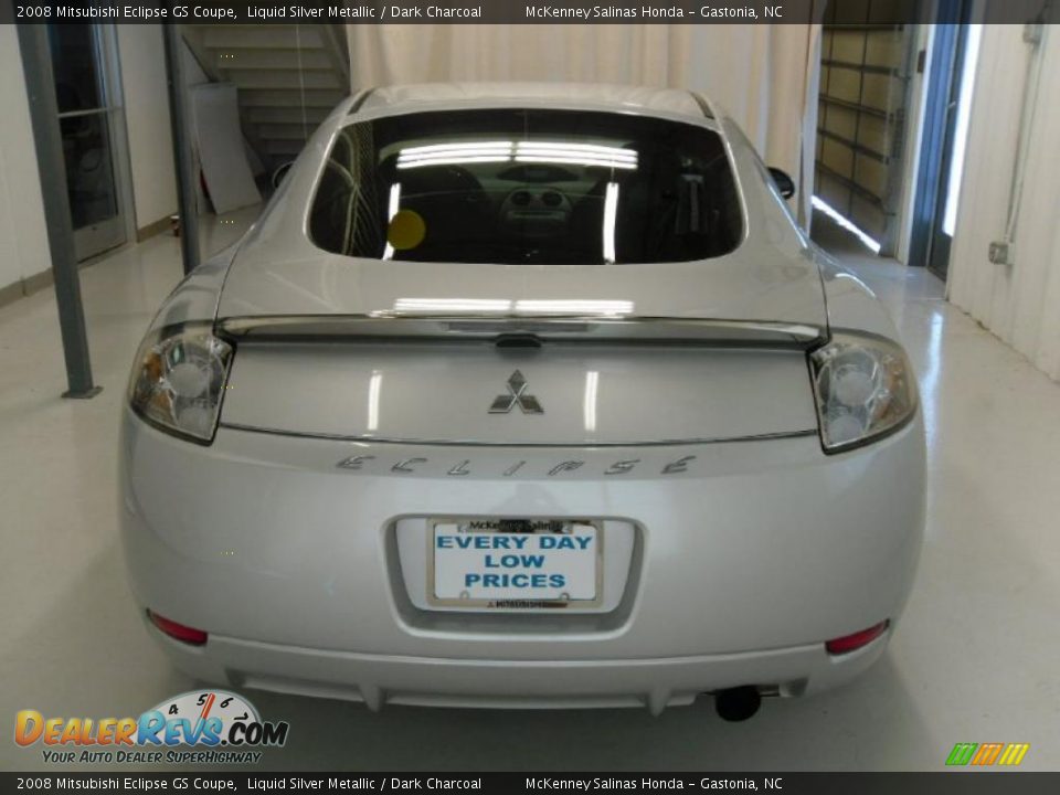 2008 Mitsubishi Eclipse GS Coupe Liquid Silver Metallic / Dark Charcoal Photo #3