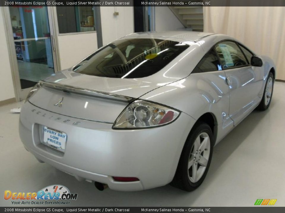 2008 Mitsubishi Eclipse GS Coupe Liquid Silver Metallic / Dark Charcoal Photo #4