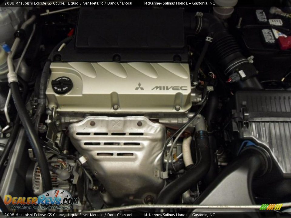 2008 Mitsubishi Eclipse GS Coupe Liquid Silver Metallic / Dark Charcoal Photo #23