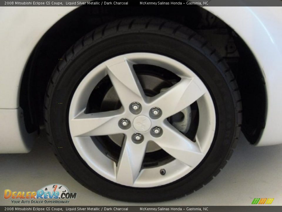 2008 Mitsubishi Eclipse GS Coupe Liquid Silver Metallic / Dark Charcoal Photo #25